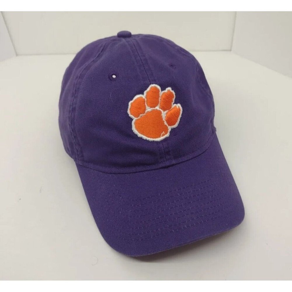 Legacy VG Cond.Hat Cap Clemson Tigers Paw Print Purple And Orange Adjustable